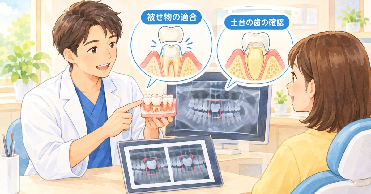 そのまま再装着か作り直しか：診察で確認する歯と被せ物の状態